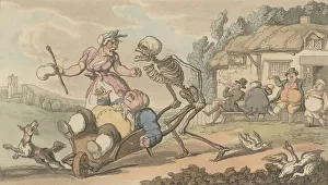 Alcoholic Collection: The Sot (The English Dance of Death, plate 12), July 1814. Creator: Thomas Rowlandson