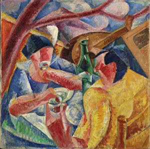 Futurism Prints: Sotto il pergolato a Napoli (Under the pergola in Naples)