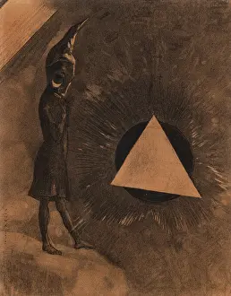 Redon Prints: Souci d'absolu... Philosophe (Concern for the absolute)