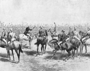 Infantry Prints: Soudan, 1883-85... Wolseley Bidding Farewell to the Australian Infantry... (1901)