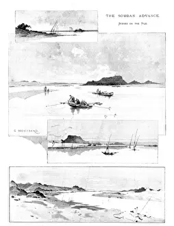 Nile Prints: The Soudan Advance: scenes on the Nile, 1898. Creator: Unknown