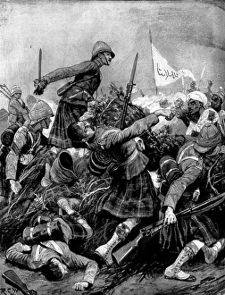 Lord Prints: The Soudan Advance: the Seaforth Highlanders forcing Mahmud's Zareba in the Battle of Atbara