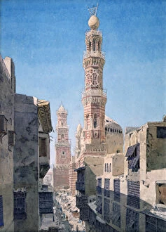 Images Dated 9th February 2007: Souk al Nahhassin, Cario, 1866. Artist: Richard Phene Spiers