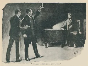 Dr Watson Gallery: He Made Neither Sound Nor Motion, 1892. Artist: Sidney E Paget