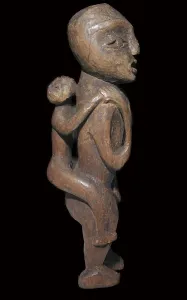 British Colombia Prints: Sound Native American maternal statuette