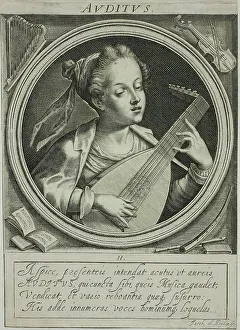Hearing Prints: Sound, plate two from The Five Senses, n.d. Creator: Jacob van der Heyden