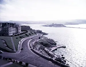 Plymouth Devon England Prints: The Sound, Royal Citadel, and Mount Edgecumbe
