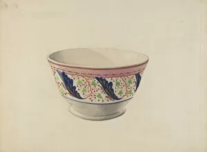 Watercolor And Graphite On Paperboard Collection: Soup Bowl, c. 1936. Creator: William Kerby