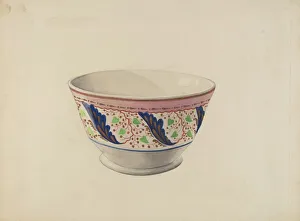 Watercolor And Graphite On Paperboard Collection: Soup Bowl, c. 1936. Creator: William Kerby