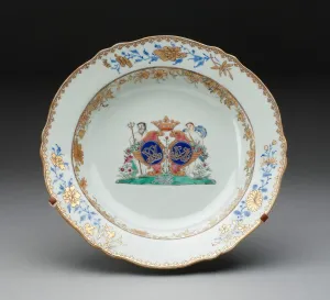 Jingdezhen Prints: Soup Bowl, Jingdezhen, c. 1745. Creator: Jingdezhen Porcelain