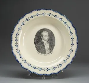 Creamware Prints: Soup Plate, c. 1790. Creator: Unknown
