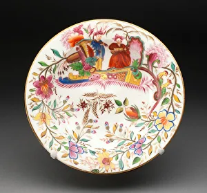 Soup Prints: Soup Plate, Pinxton, c. 1800. Creator: Pinxton Porcelain Factory