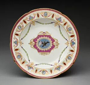 Double Headed Eagle Gallery: Soup Plate, Saint Petersburg, 1762 / 66. Creator: Russian Imperial Porcelain Factory