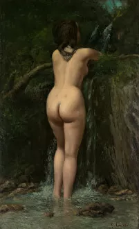 Courbet Gustave Gallery: The Source, 1862. Creator: Gustave Courbet