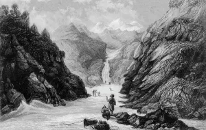 Fisher Prints: Source of the River Jumna, 1845. Creator: Unknown