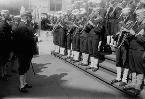 Conducting Prints: Sousa, 1918. Creator: Bain News Service