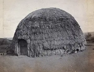 Simpson Prints: South Africa: an African kraal hut, 1905. Creator: Charles H Simpson