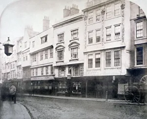 Aldgate Prints: South side of Aldgate (street), showing nos 6-9, City of London, 1872