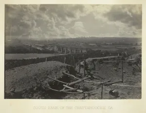 Barnard George Norman Collection: South Bank of the Chattahoochie, Ga. 1866. Creator: George N. Barnard