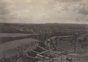 George Norman Prints: South Bank of the Chattahoochie, Georgia, 1860s. Creator: George N. Barnard