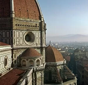 The south side of the Basilica di Santa Maria del Fiore in Florence, 15th century. Artist: Arnolfo di Cambio
