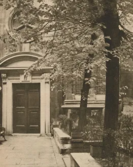 Walter Benington Prints: South Door of the Church of St. Mary Aldermanbury, c1935. Creator: Walter Benington