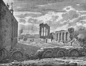 St Helen Prints: South-east view of the Nunnery of St Helen, Bishopsgate, City of London, c1819 (1906)