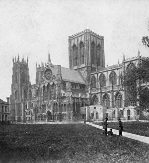 South-east view of York Minster, Yorkshire, late 19th or early 20th century South-east view of York Minster, Yorkshire, late 19th or early 20th century