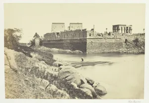 Phila Temple Prints: South End of the Island of Philae, 1857. Creator: Francis Frith