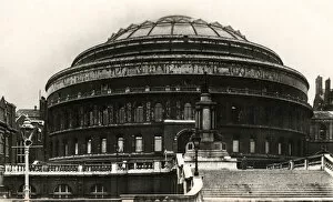 Albert Hall Gallery: South entrance of the Royal Albert Hall, London, early 20th Century