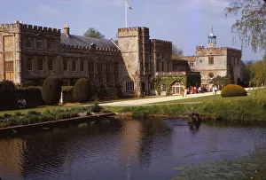 South Front of Forde Abbey, and Long Pond, Dorset, 20th century. Artist: CM Dixon