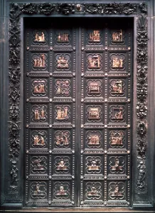 Baptistery Prints: South Gate of the Baptistery of Florence Cathedral, designed by Andrea Pisano