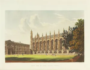 South Side of King's College Chapel, 1815. Creator: Mackenzie, Frederick (around 1788-1854)