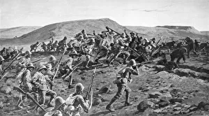 Infantry Prints: The South Lancashires Storming the Boer Trenches at Pieters Hill