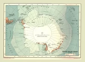 South Pole Collection: South Polar Chart, 1902. Creator: Unknown