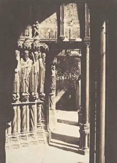 Chartres Collection: [South Portal, Chartres Cathedral], 1854. Creator: Charles Marville