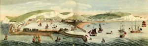 Channel Prints: The South Prospect of Dover, in the County of Kent, 1749, (1942). Creators: Samuel Buck