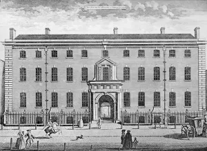 Charles Wright Collection: The South Sea House in 1754, mid 18th century, (1928)