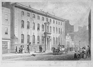 South Sea House, Threadneedle Street, City of London, 1830
