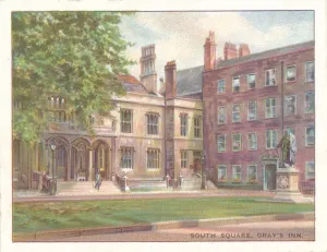 Wd Ho Prints: South Square, Grays Inn, 1929