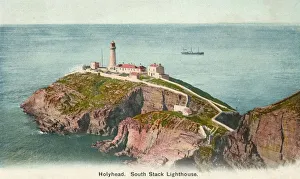 North Wales Prints: South Stack Lighthouse, Holyhead, Anglesey, c1920