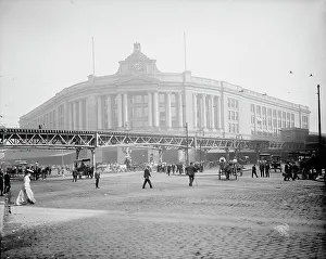 Classical Revival Prints: South Station, Boston, Mass. c1905. Creator: Unknown