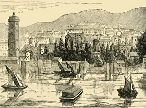South Bank Prints: The South Side of the Thames, Taken from Adelphi Terrace, 1770, (c1878). Creator: Unknown