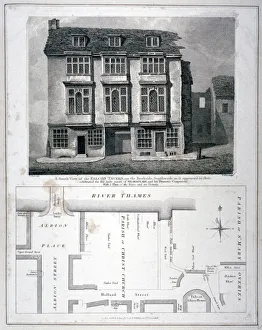 South Bank Prints: South view of the Falcon Tavern