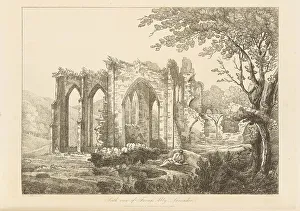 South View of Furness Abbey, Lancashire, 1810. Creator: Wilkinson, Joseph (1763-1831)