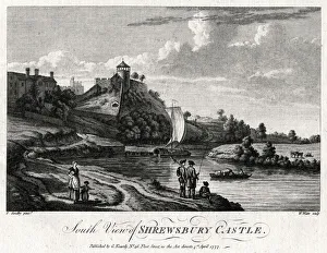 South view of Shrewsbury Castle, Shropshire, 1777. Artist: William Watts