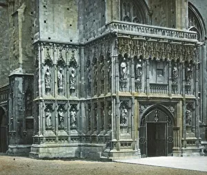 And Sons Prints: South West Porch, Canterbury Cathedral, c1890. Creator: Unknown
