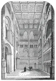 Cambridgeshire Prints: South-west transept of Ely Cathedral, restored, 1845. Creator: Unknown