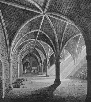 Vaulting Gallery: South-west view of Gerrards Hall, London, c1834 (1906)