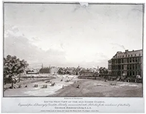 Fellows Prints: South-west view of Horse Guards, Westminster, London, 1809